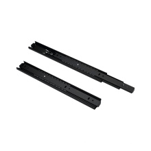 China hardware slim heavy duty  3 fold ball bearing soft close rail cabinet telescopic sliding  drawer  slide channel